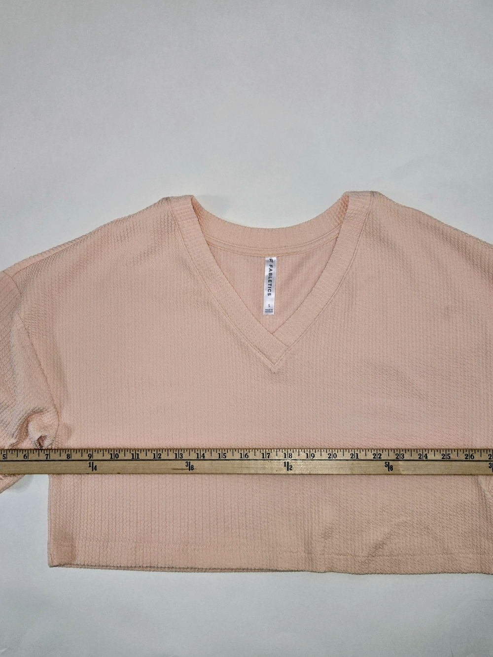 Women's Ribbed V-Neck Crop Top & Shorts Lounge Set - Blush Womens Size S - Picture 8 of 10